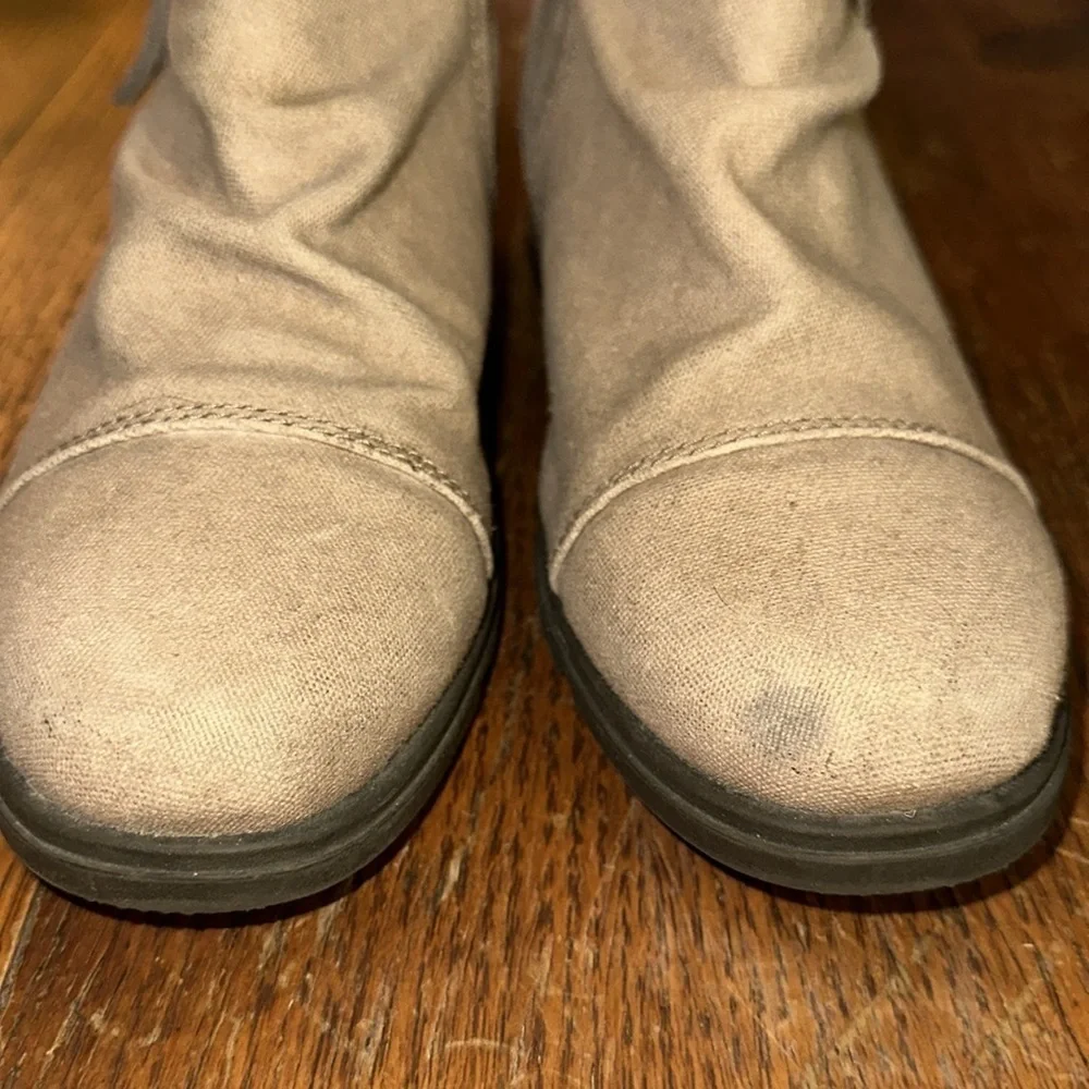 Sorel Women's Major Low Cut Chukka Boots 7.5 Beige Canvas Zip Booties NL2162-265